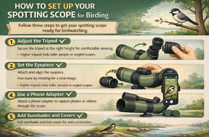 spotting-scope-setting Setting Up Your Spotting Scope for Birding