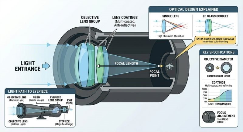 objective lense of spotting scope objective lense of spotting scope
